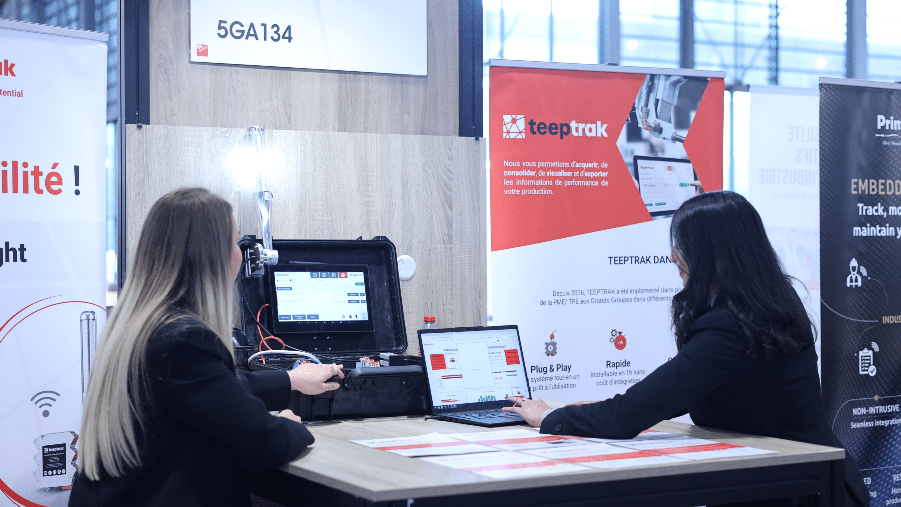 TEEPTRAK Global Industrie 2026 — démonstration TRS OEE temps réel industrie française