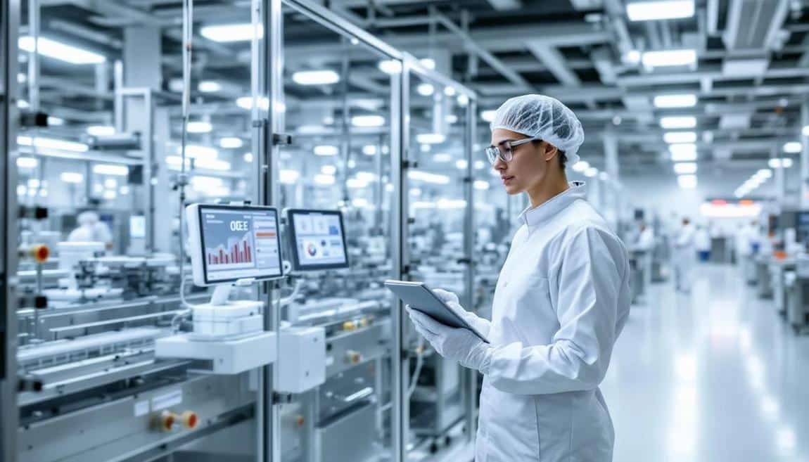 pharmaceutical manufacturing oee prepare factory interphex 2026 - TeepTrak pharma OEE