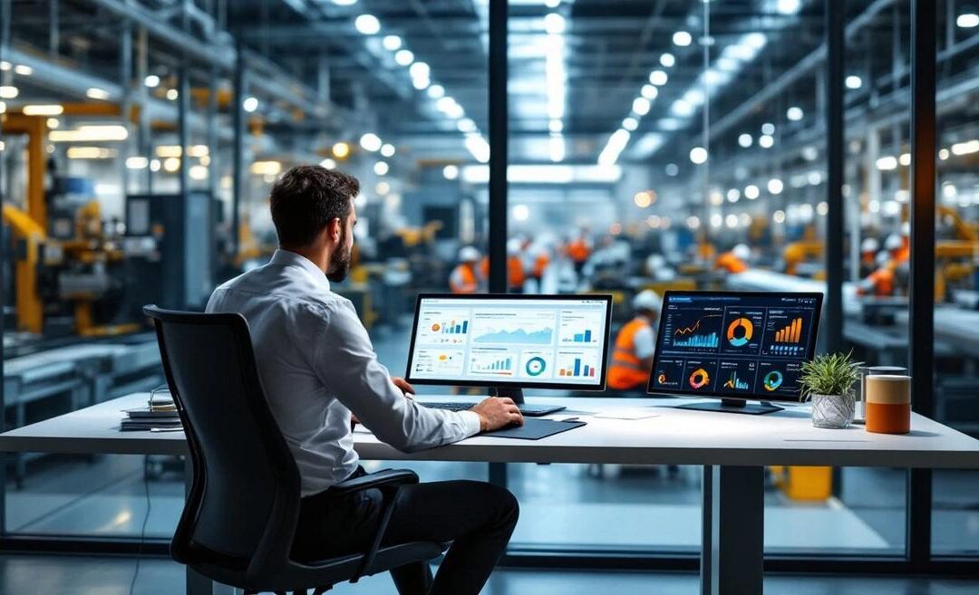 Tableau de Bord Industriel Gratuit : Téléchargez le Fichier Excel Complet avec 8 Indicateurs, Comparaison Multi-Lignes et Impact Financier Mensuel