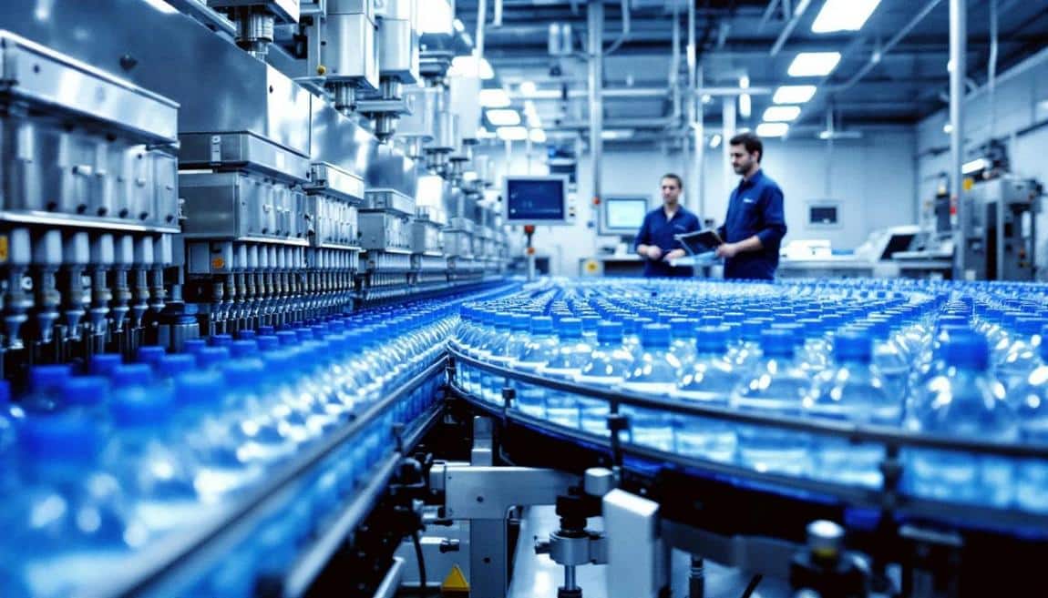 usine embouteillage eaux boissons performance france - TeepTrak