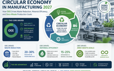 Circular economy in manufacturing 2027: how OEE drives waste reduction, material efficiency, and zero-waste production goals