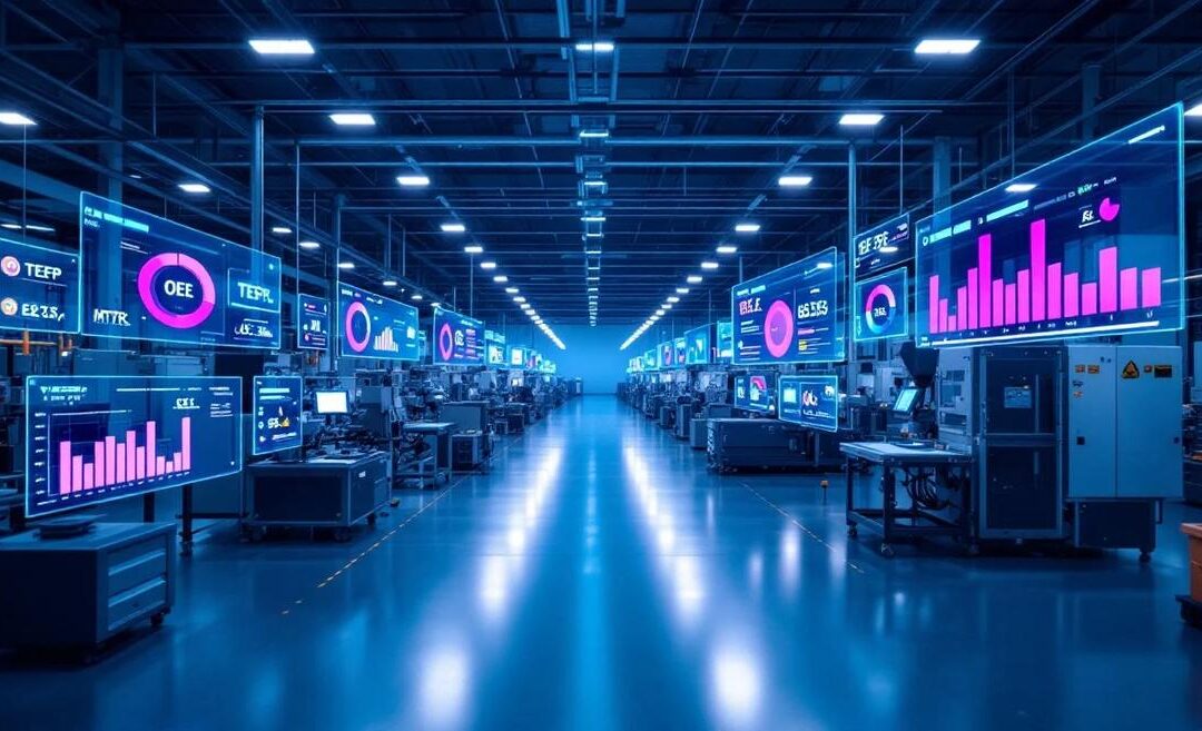 KPIs beyond OEE 2027: TEEP, MTTR, MTBF, OLE, energy per unit — complete manufacturing metrics guide with TeepTrak benchmarks