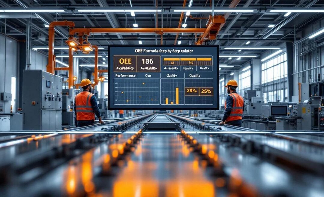 OEE formula step by step + free calculator (2026): ISO 22400-2 worked examples for manufacturing
