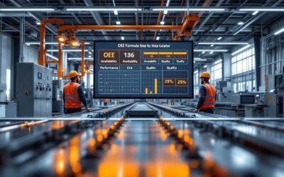 OEE formula step by step + free calculator (2026): ISO 22400-2 worked examples for manufacturing