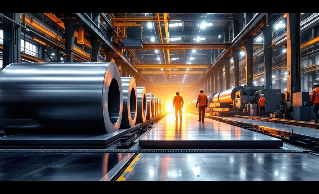 TRS industrie sidérurgie & laminage : EN 10025, ISO 9001, suivi haut-fourneau & continuous casting (2026)