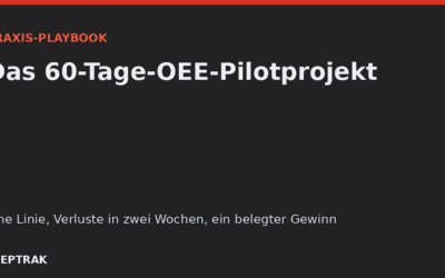 Das 60-Tage-OEE-Pilotprojekt: Praxis-Playbook (2026)