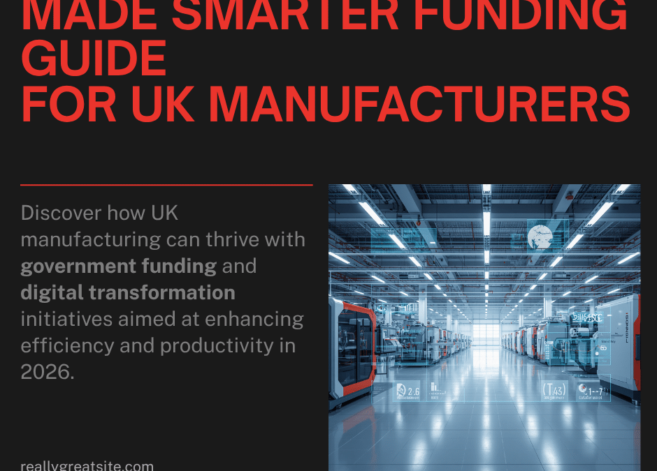 Made Smarter Funding Guide: How UK Manufacturers Can Access Up to £20K in Matched Grants (2026)