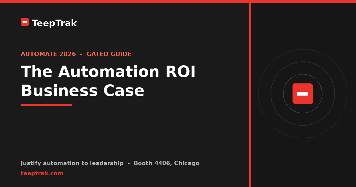 Automation ROI business case guide cover — TeepTrak