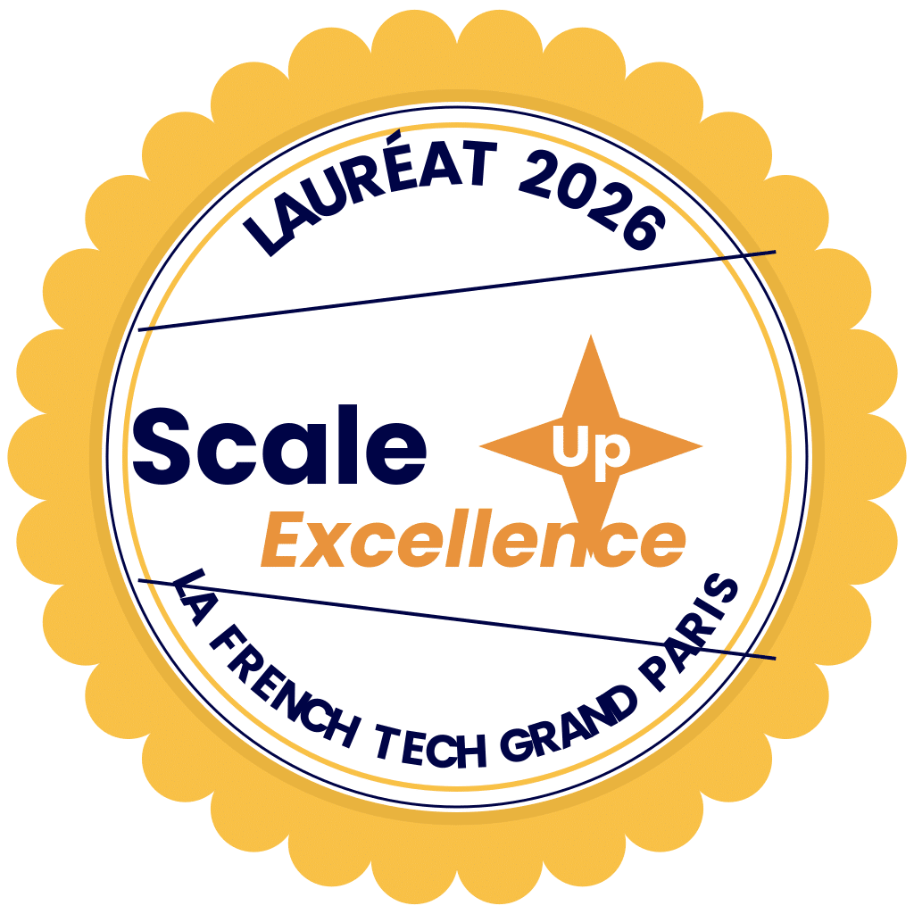 Badge officiel Scale-Up Excellence 2026 « Lauréat 2026 » de la French Tech Grand Paris.