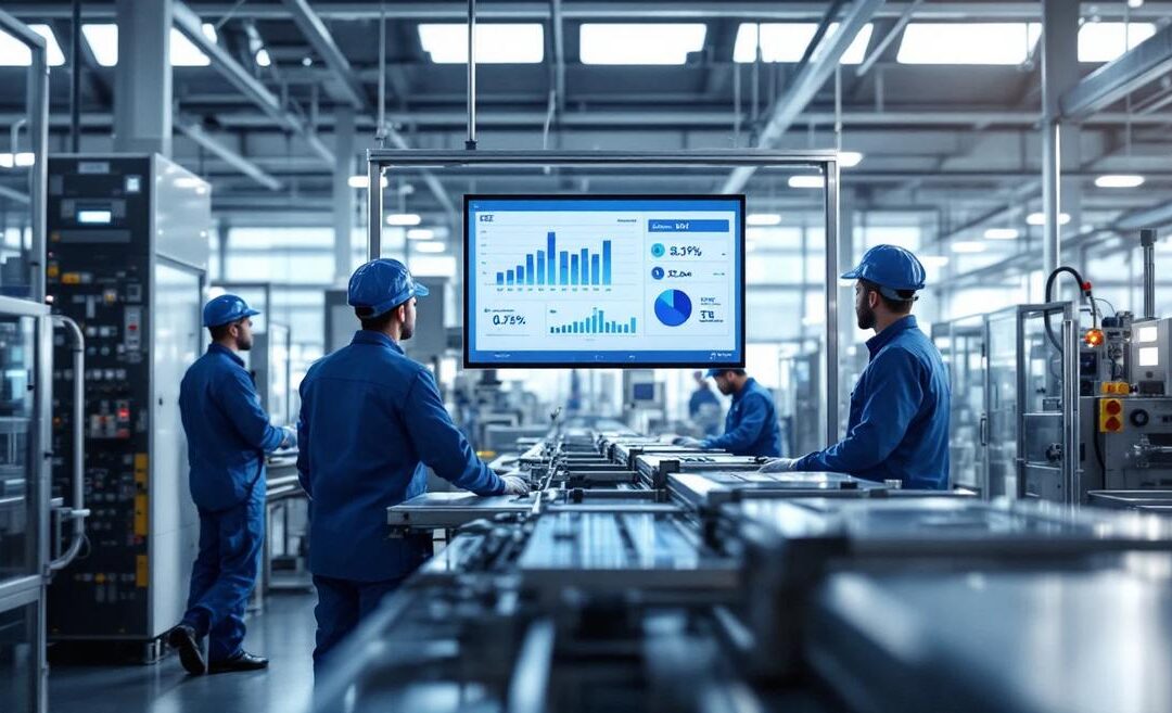 Baromètre OEE/TRS de l&rsquo;industrie française en 2026 : benchmarks par secteur et clés d&rsquo;amélioration