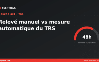Relevé manuel vs mesure automatique du TRS : ce qui change vraiment