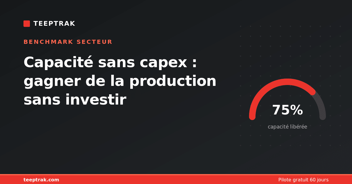 Capacité sans capex : gagner de la production sans investir