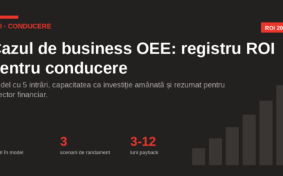 Cazul de business OEE: registru ROI pentru conducere