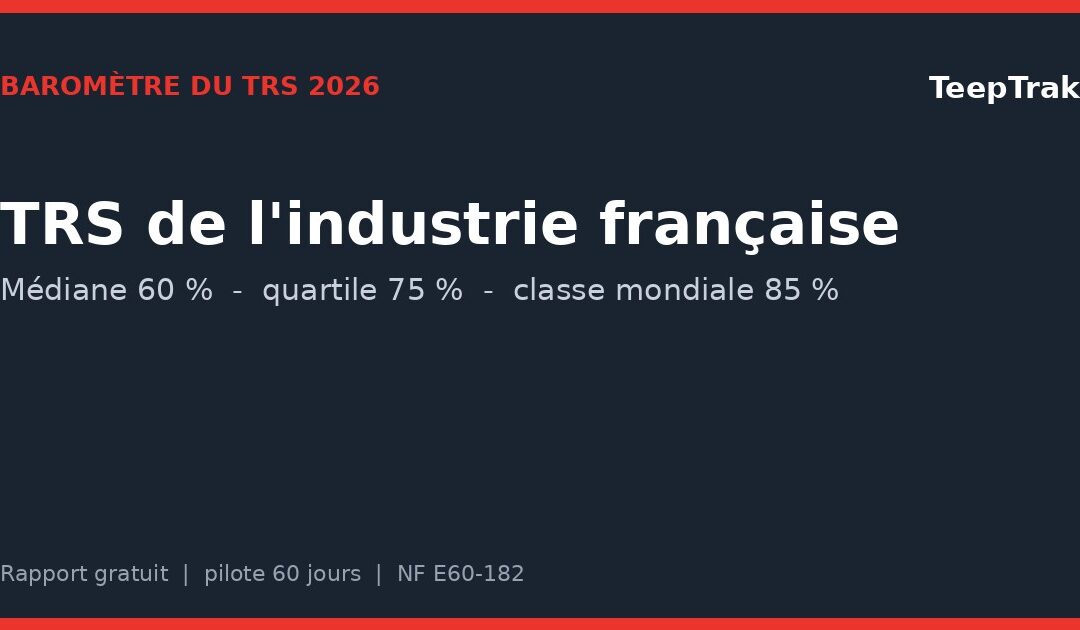 Baromètre du TRS dans l&rsquo;industrie française 2026 : où se situent vos lignes