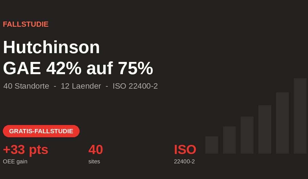Fallstudie Hutchinson: OEE von 42% auf 75% an 40 Standorten