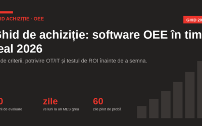 Ghid de achiziție: software OEE în timp real 2026