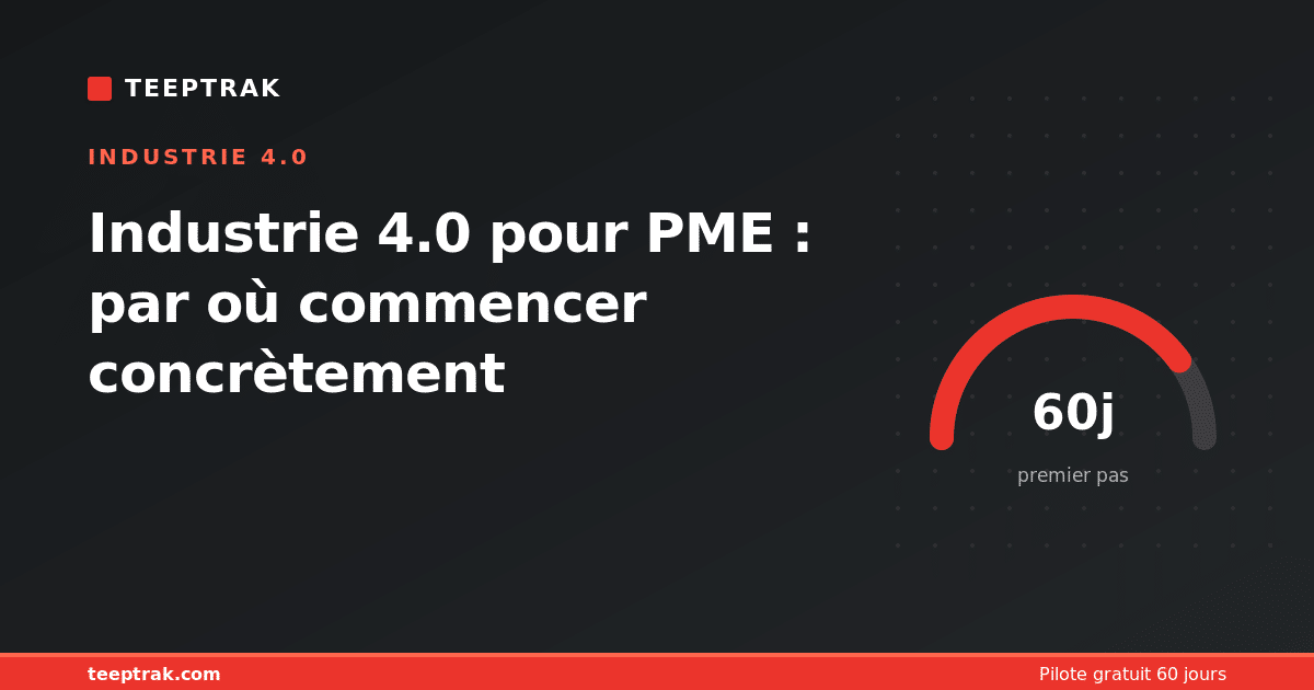 Industrie 4.0 pour PME : par où commencer concrètement