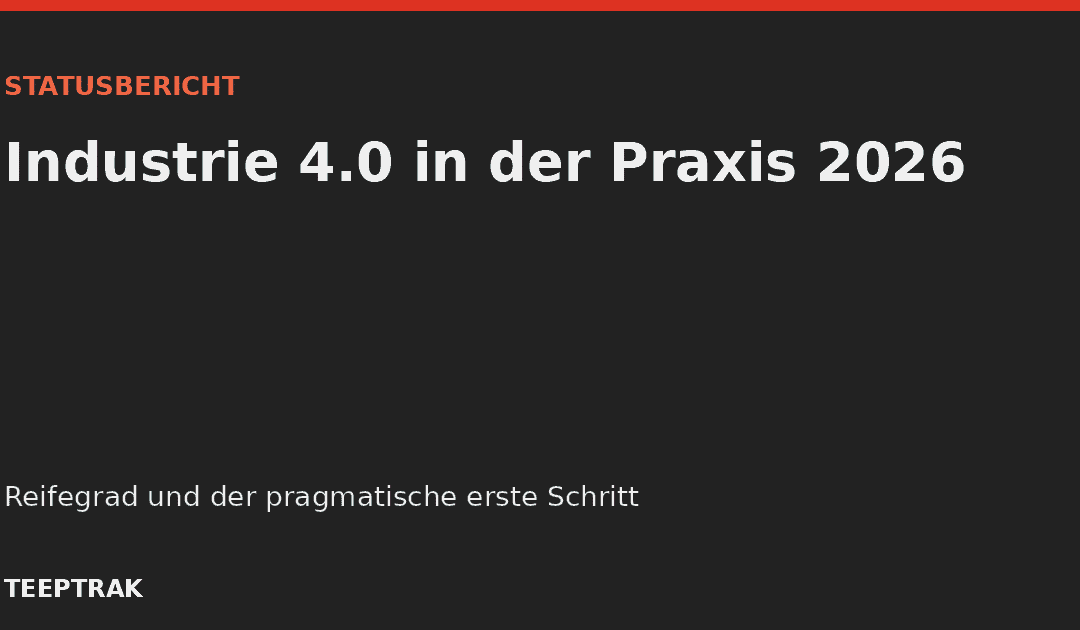 Industrie 4.0 in der Praxis: Statusbericht 2026