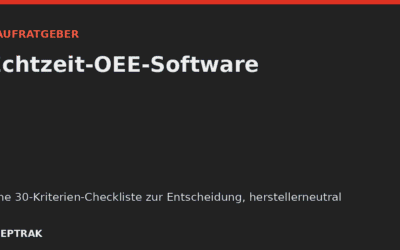 Kaufratgeber: Echtzeit-OEE-Software (2026)
