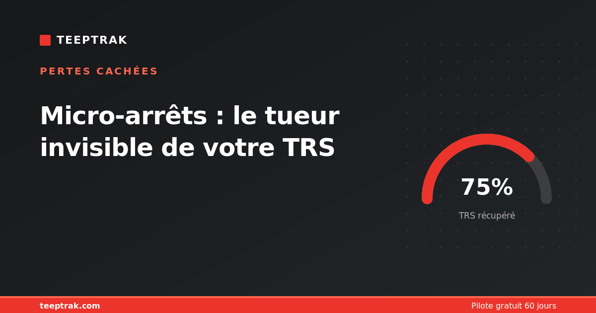 Micro-arrêts : le tueur invisible de votre TRS