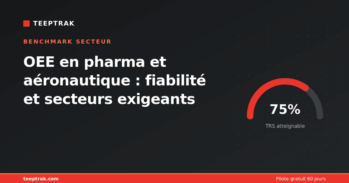 OEE en pharma et aéronautique : fiabilité et secteurs exigeants