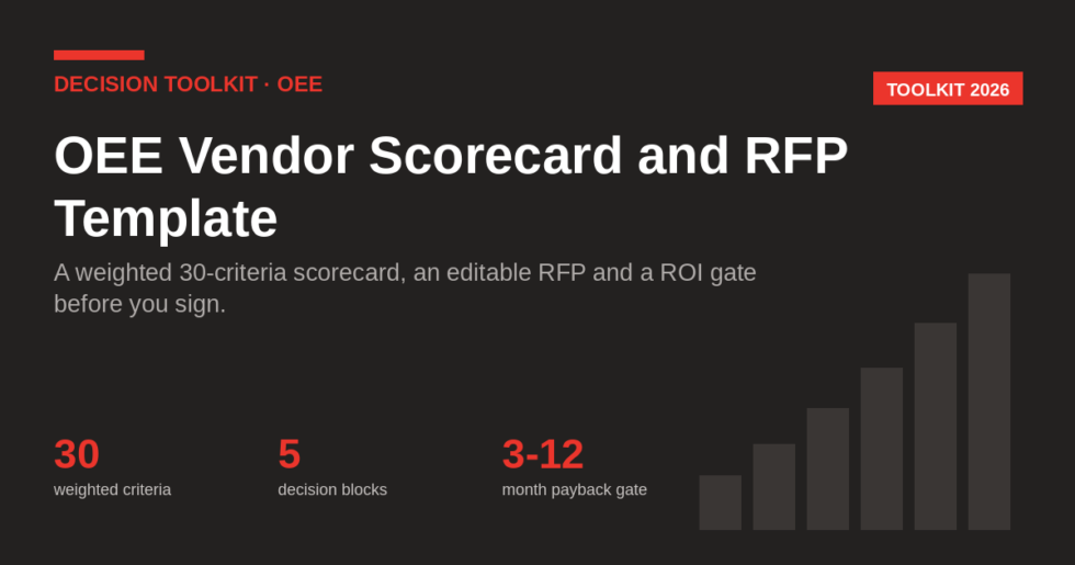 OEE Vendor Scorecard and RFP Template | TeepTrak