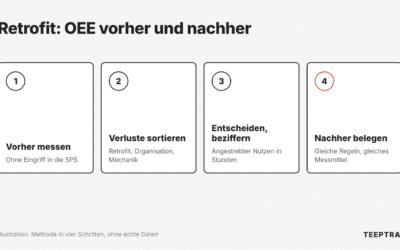 Retrofit: OEE vorher und nachher messen, um den Nutzen zu beziffern