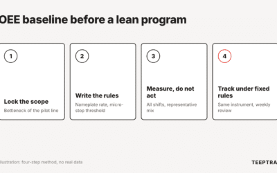 Measuring lean project results: set an OEE baseline before you start